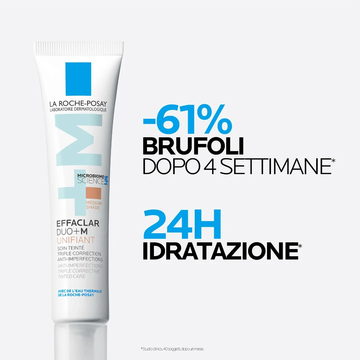 La Roche Posay Effaclar Duo +M Unifiant Medium 40 Ml Trattamento Correttivo Uniformante e Purificante