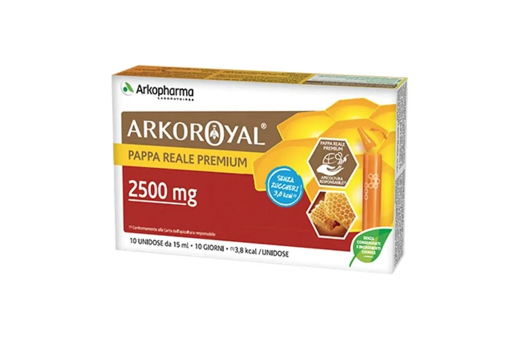 ARKOPHARMA ARKOROYAL PAPPA REALE PREMIUM 2500 MG 10 FLACONCINI