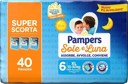 PAMPERS SOLE LUNA TRIO XL 40