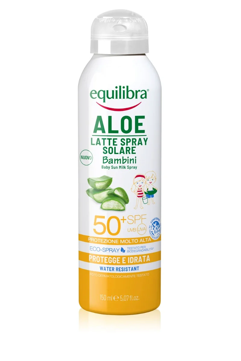 EQUILIBRA ALOE LATTE SPRAY SOLARE BIMBO 50+ 150 ML