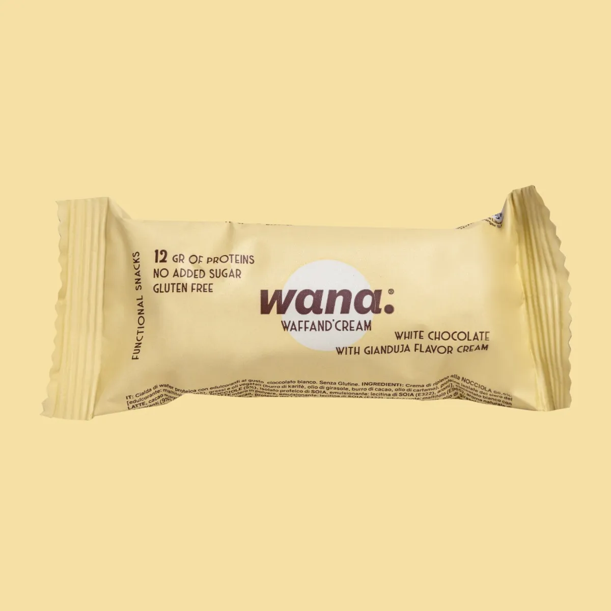 Wana Barretta Gianduia Cioccolato Bianco 43 G Senza Zucchero Aggiunto