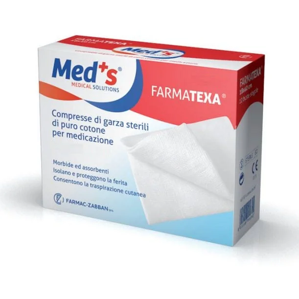 MED'S COMPRESSE DI GARZA 12/8 STERILE 10 X 10 CM 100 PEZZI