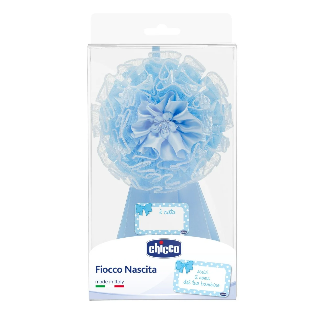 CHICCO FIOCCO NASCITA AZZURRO