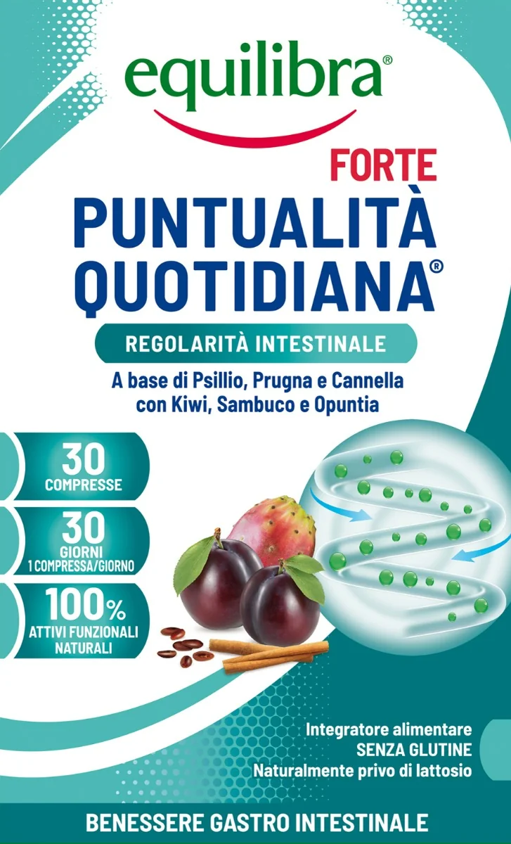 Equilibra Puntualità Quotidiana Forte 30 Compresse Regolarità Intestinale