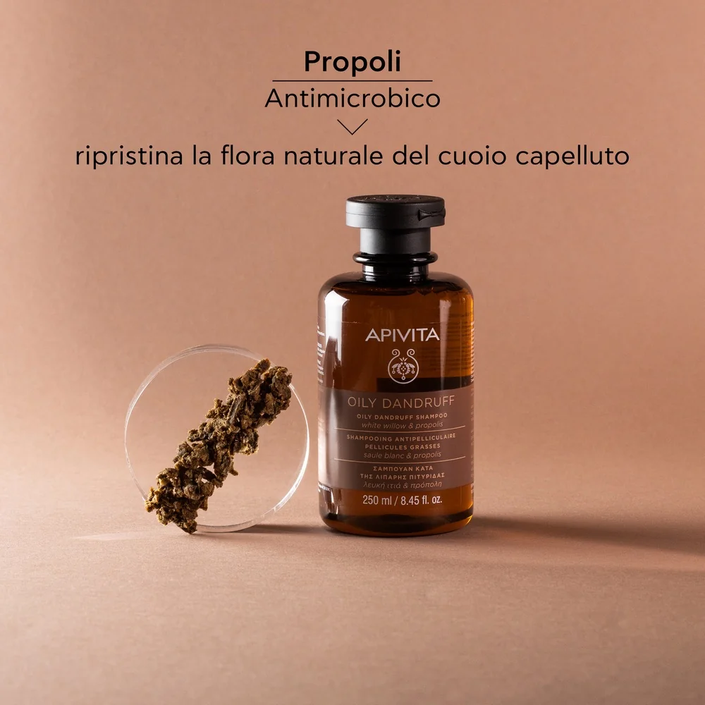 Apivita Oily Dandruff Shampoo Willow E Propolis 250 Ml Fosfora Grassa