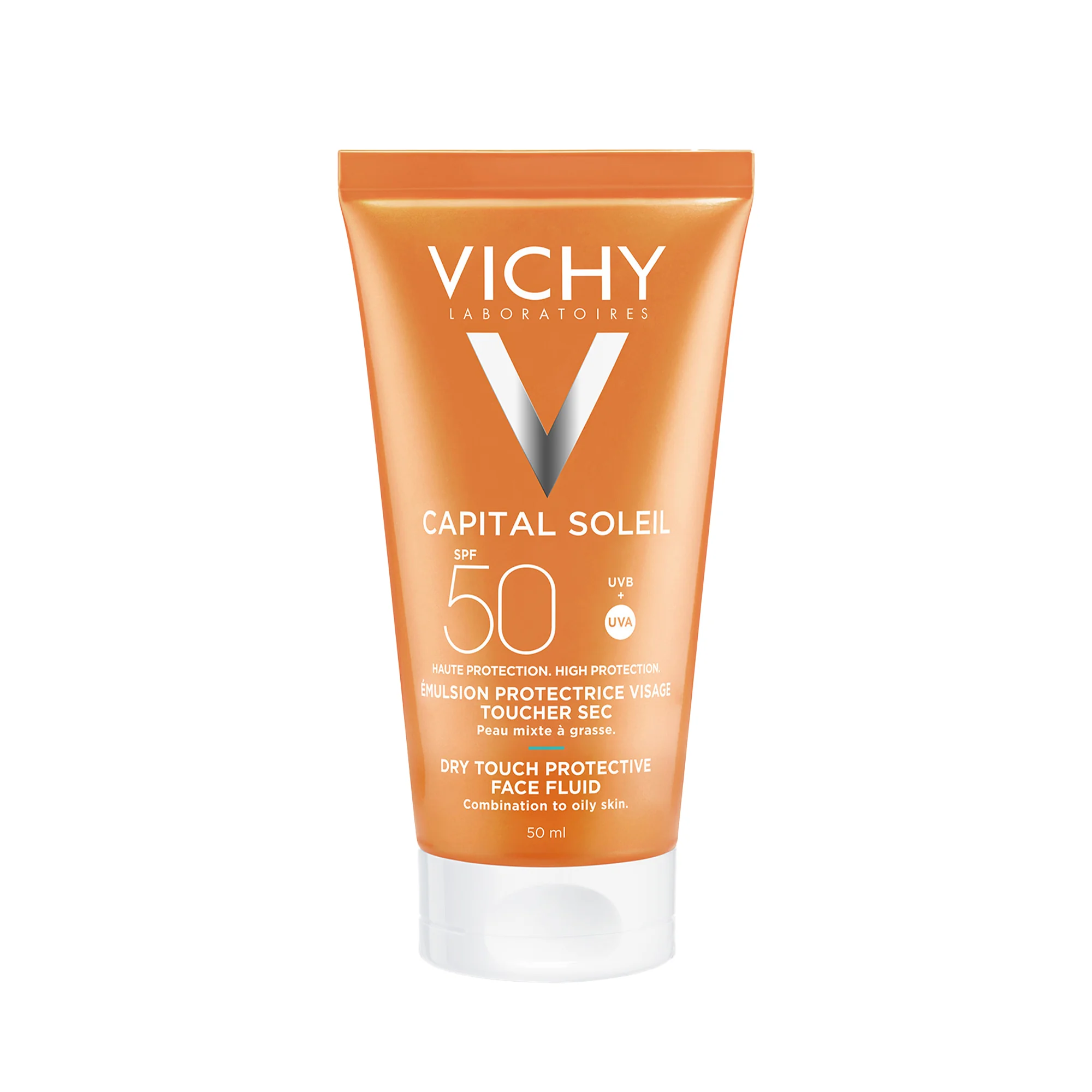 Vichy Idèal Soleil Emulsione Anti-lucidità  Effetto Asciutto SPF 50 Pelle Grassa 50 ml 