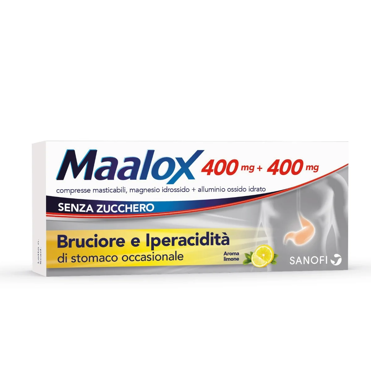 MAALOX SENZA ZUCCHERO AROMA LIMONE 30 COMPRESSE MASTICABILI