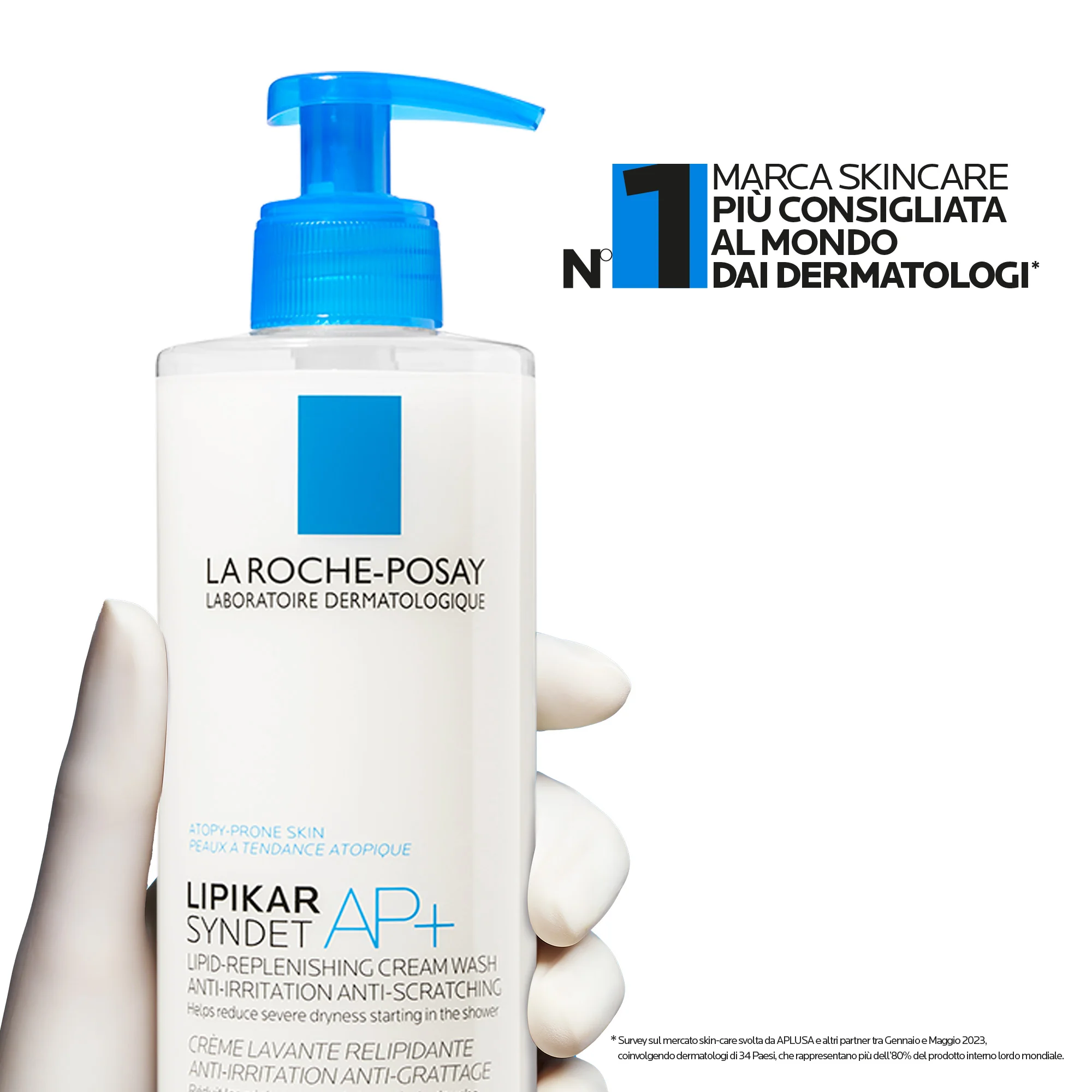 La Roche Posay Lipikar Syndet AP+ 400 ml Crema Corpo Detergente Lenitiva