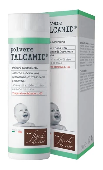 FIOCCHI DI RISO TALCAMID POLVERE ASSORBENTE RINFRESCANTE 50 G