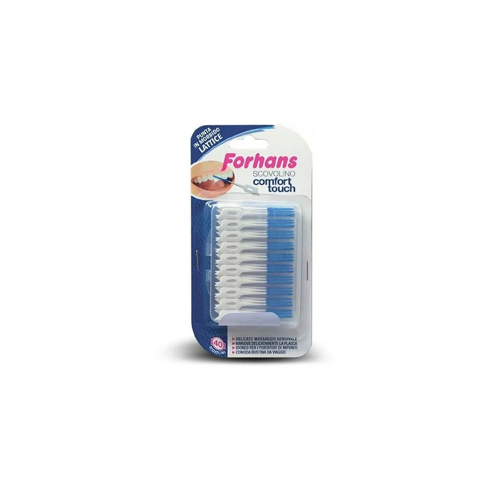 FORHANS COMFORT TOUCH SCOVOLINI CON PUNTA MORBIDA 40 PEZZI