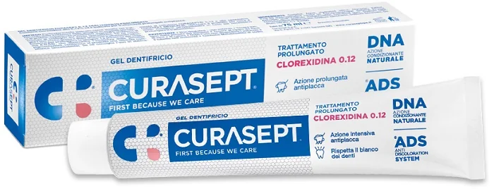 CURASEPT CLOREDIXINA 0,12% ADS+DNA GEL DENTIFRICIO 75 ML