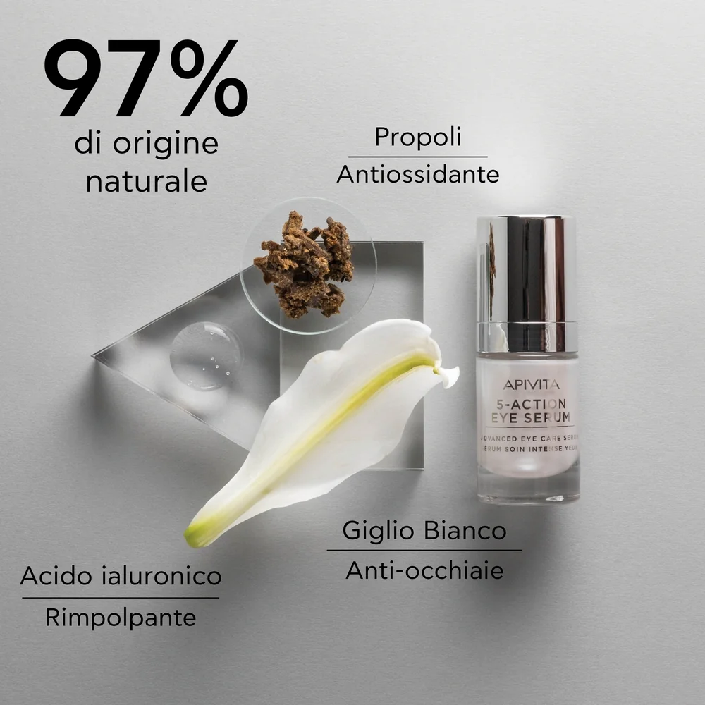 Apivita 5-Action Serum Eye 15 Ml/19 Trattamento Intenso