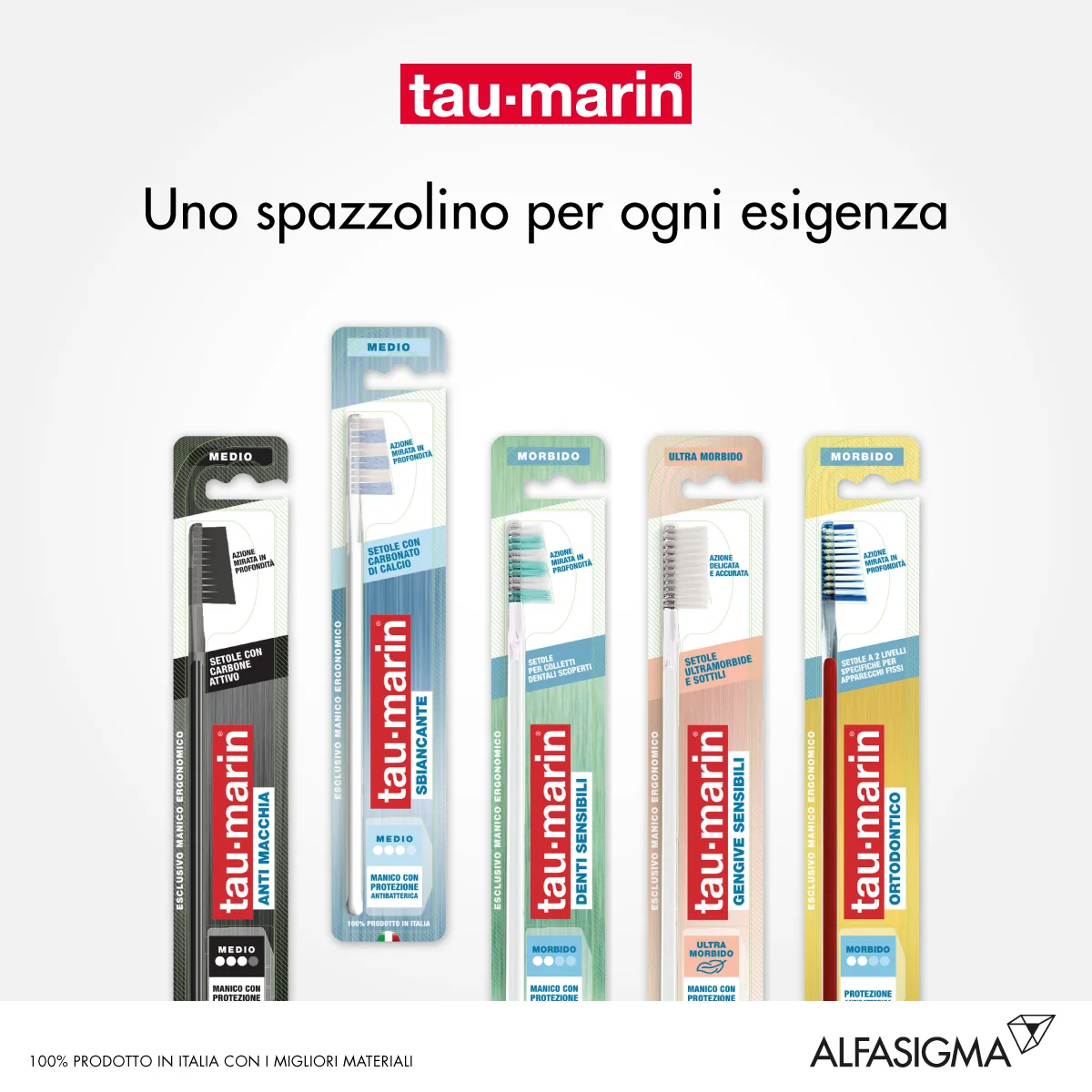 Tau-marin Spazzolino Professional White Antibatterico 