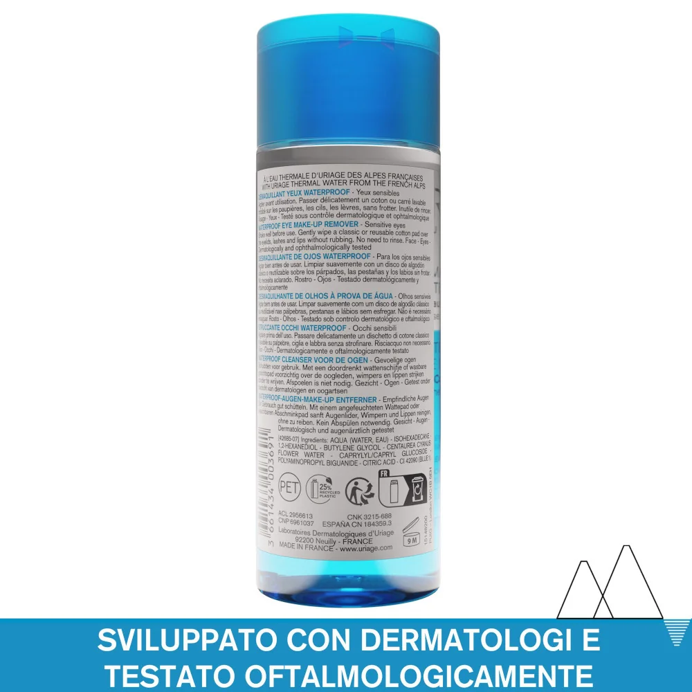 Uriage Eau Thermale Struccante Occhi Bifasico Waterproof 100 ml 