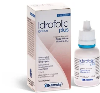 IDROFOLIC PLUS INTEGRATORE DI ACIDO FOLICO E VITAMINA B12 GOCCE 15 ML