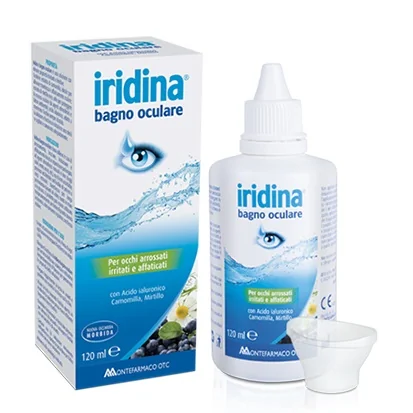 IRIDINA BAGNO OCULARE OCCHI ARROSSATI IRRITATI E STANCHI 120 ML