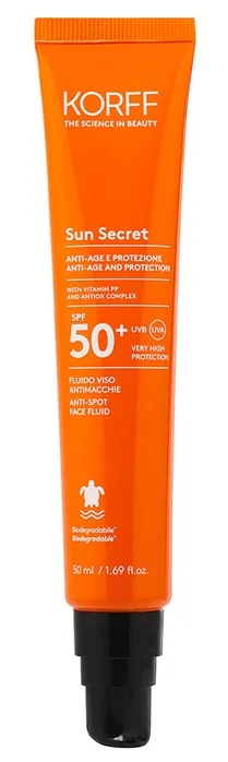 KORFF SUN SECRET FLUIDO VISO ANTIMACCHIE SPF50+ 50 ML