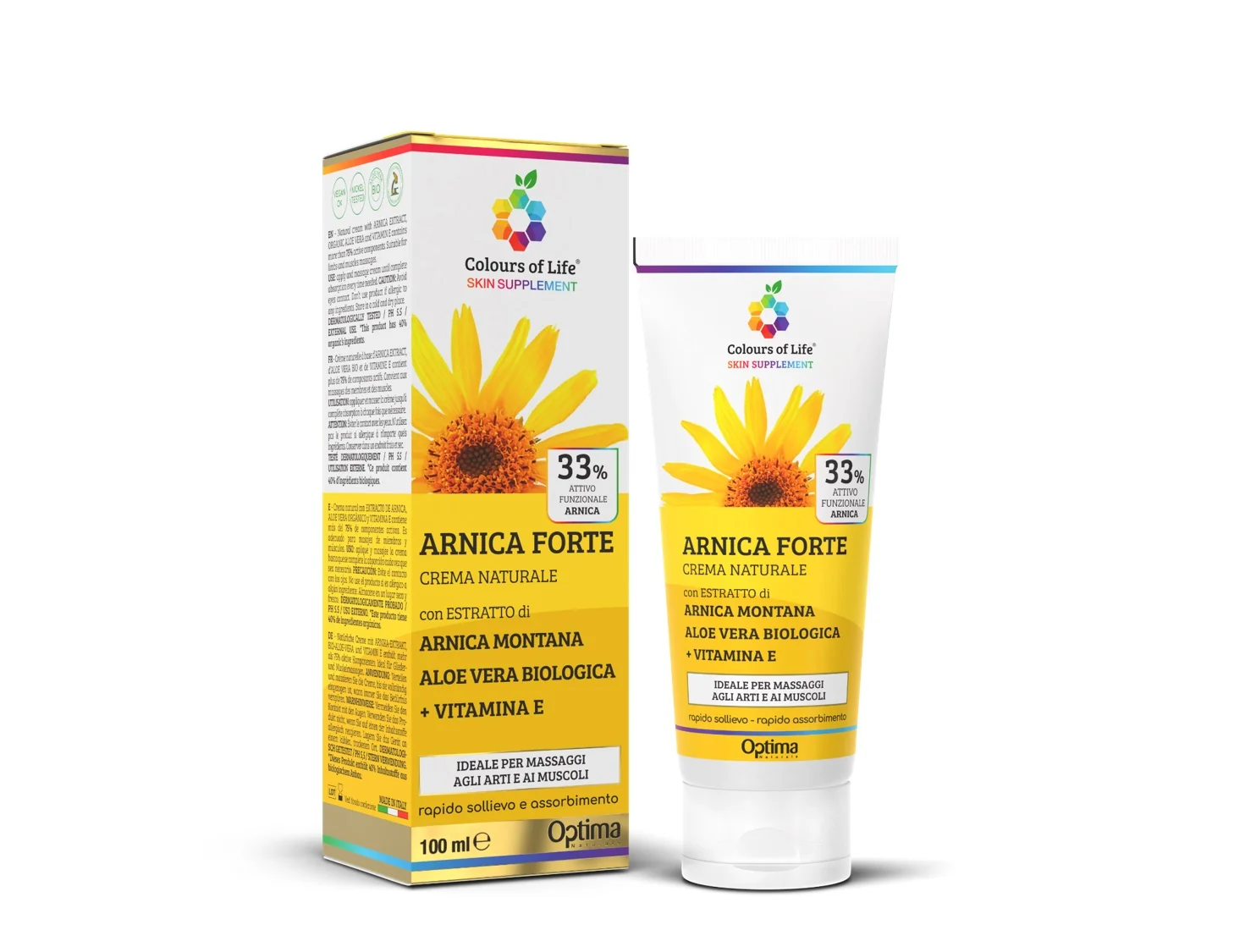 COLOURS OF LIFE ARNICA FORTE CREMA EUDERMICA NATURALE 100 ML