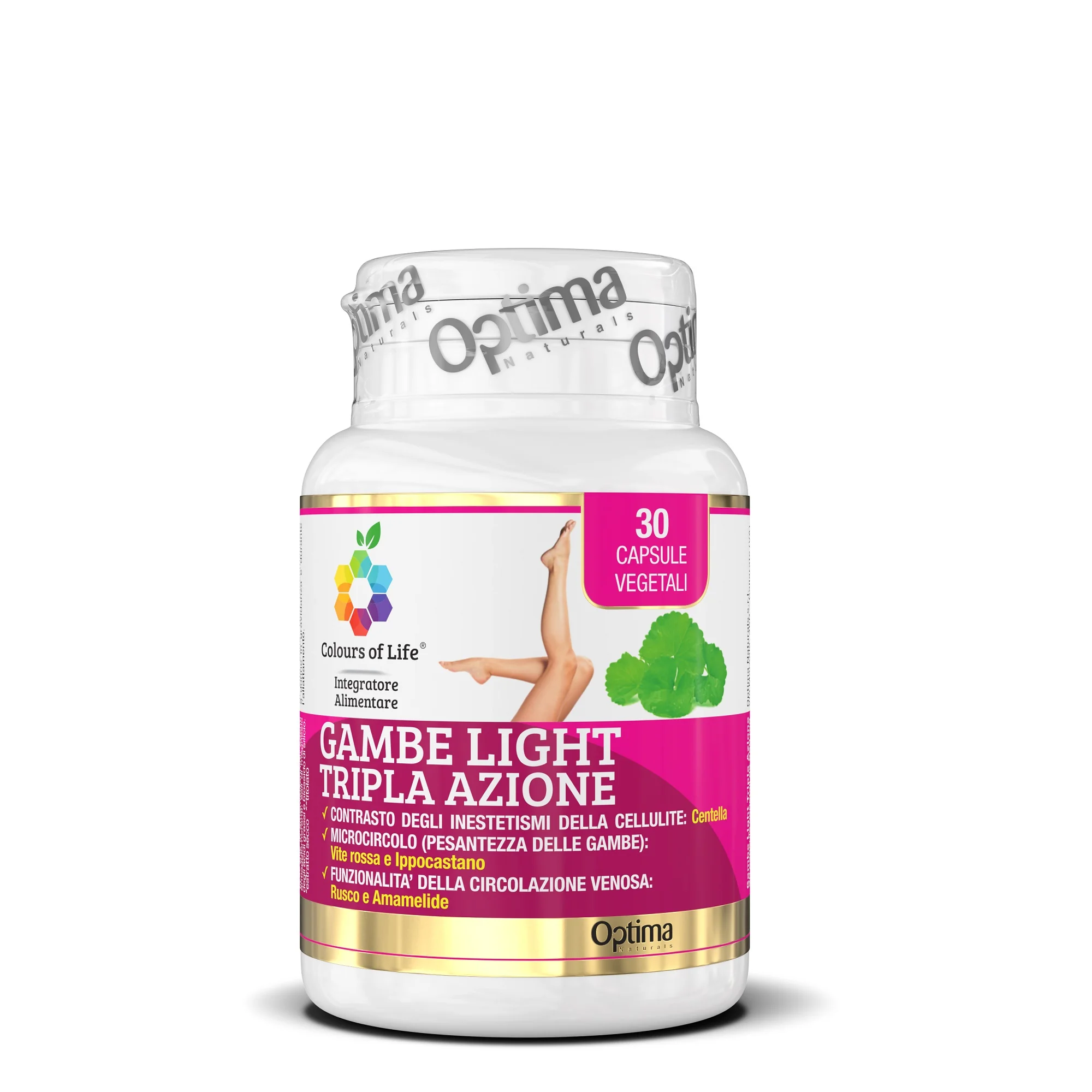 OPTIMA COLOURS OF LIFE GAMBE LIGHT INTEGRATORE 30 CAPSULE