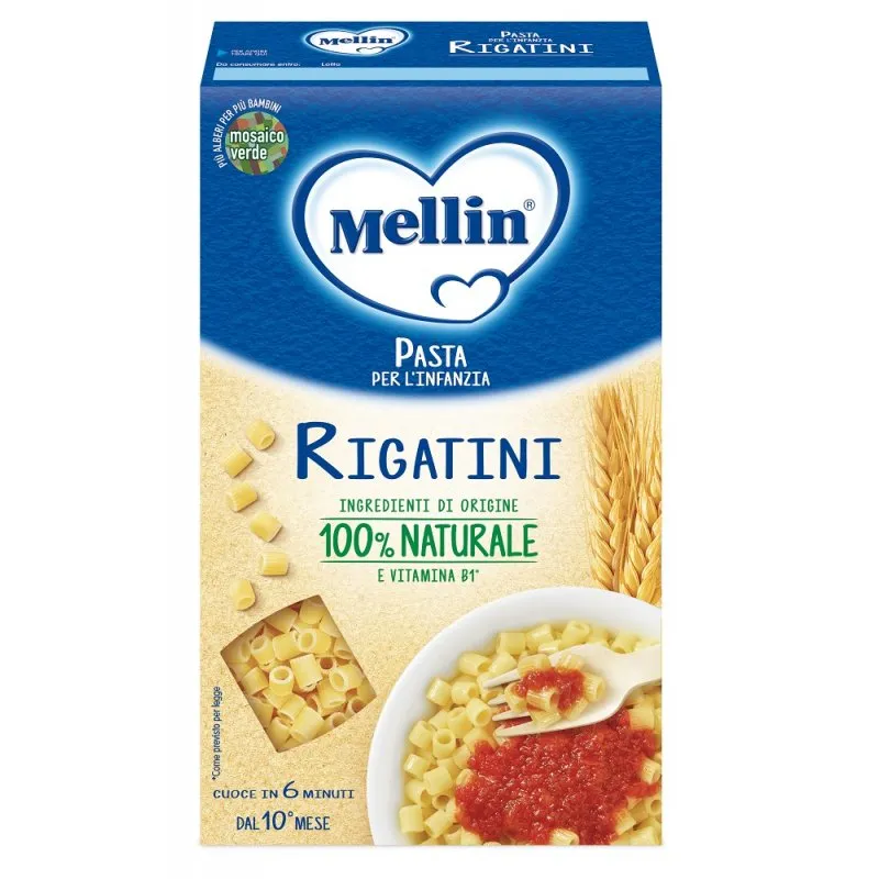 Mellin Pasta Rigatini 280 G Alimento per Infanzia