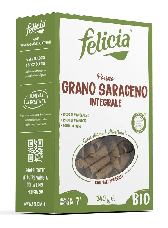 FELICIA BIO PENNE RIGATE AL GRANO SARACENO SENZA GLUTINE 340 G