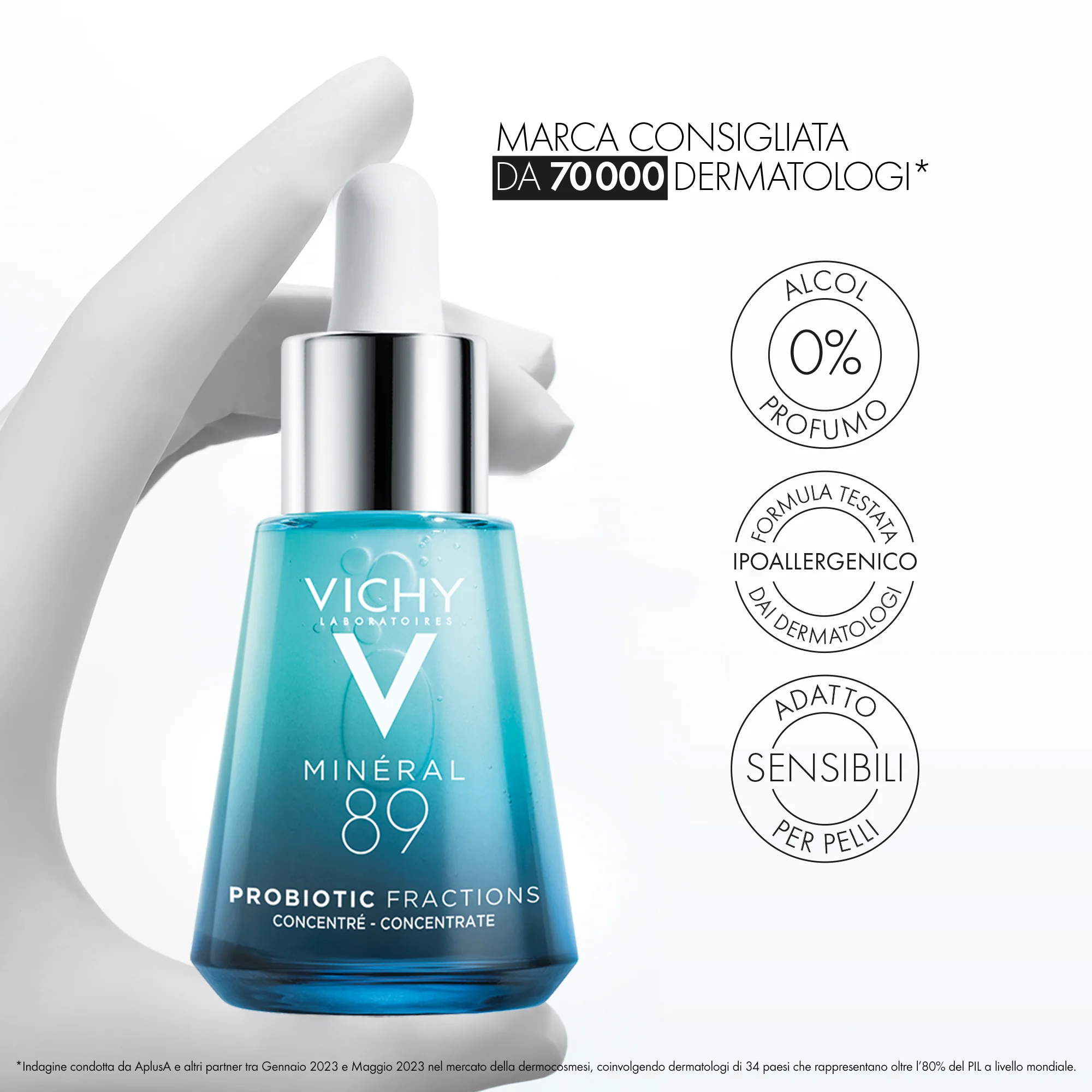 Vichy Minéral 89 Probiotic Fractions Concentrato 30 ml Rigenerante Riparatore