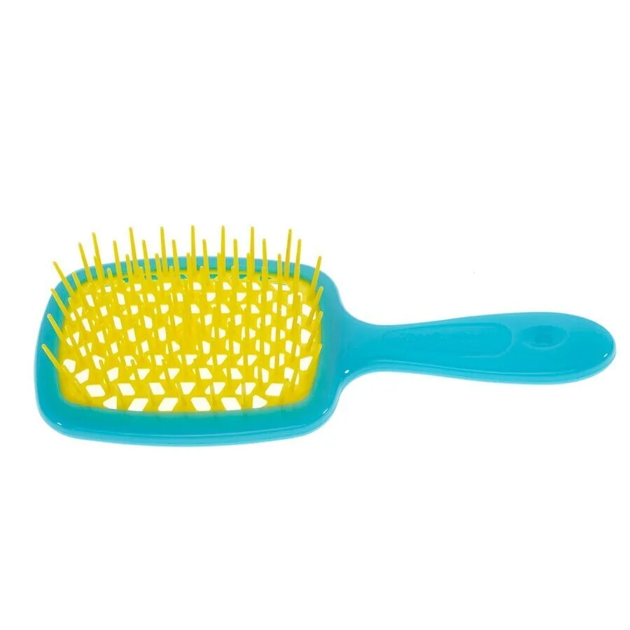 JANEKE SUPERBRUSH SPAZZOLA SMALL TURCHESE CON RICCIO GIALLO