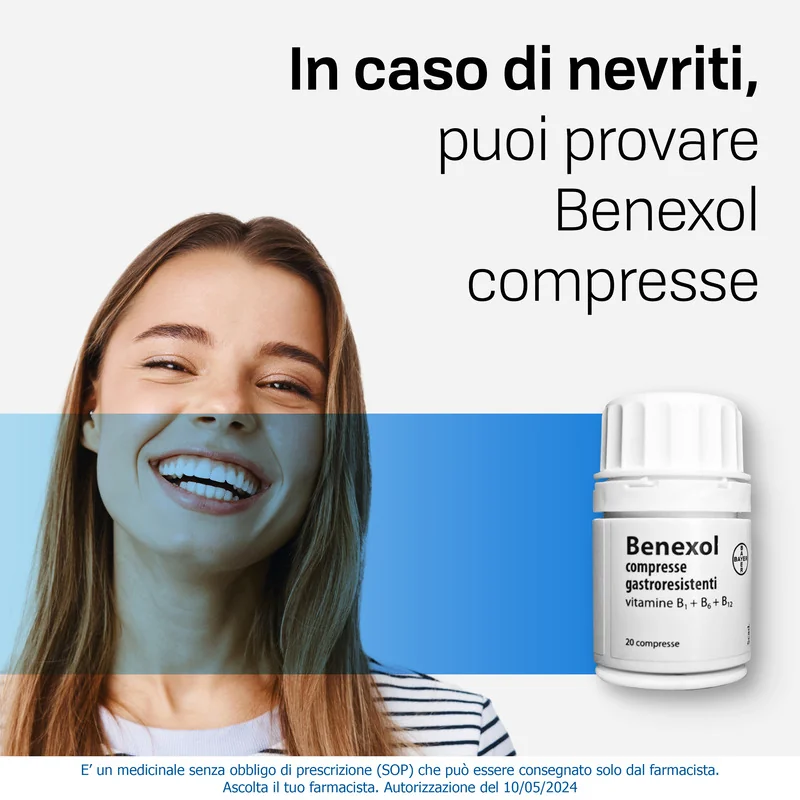 Benexol Trattamento per Carenza di Vitamine B 20 Compresse Vitamine B