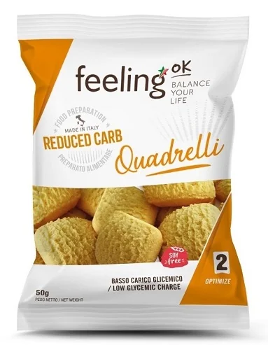 FEELING OK QUADRELLI MANDORLA OPTIMIZE 50 G