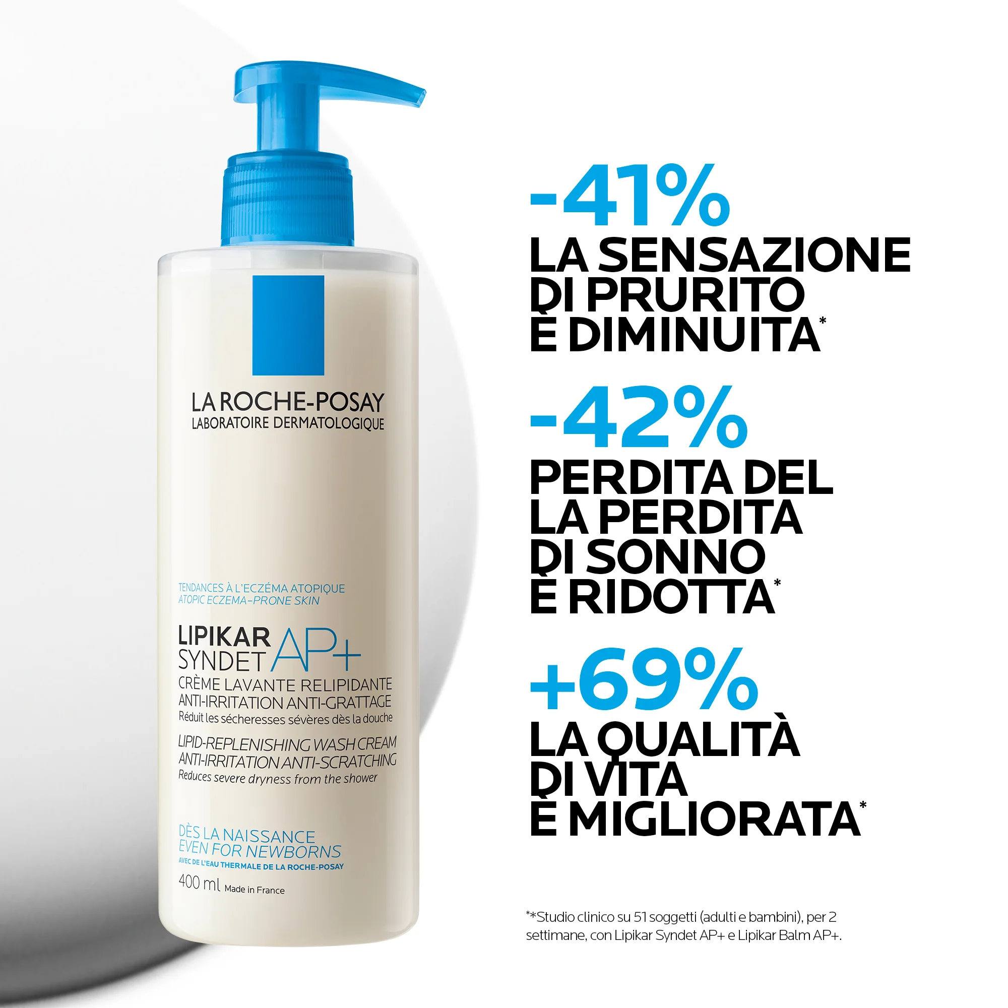 La Roche Posay Lipikar Syndet AP+ 400 ml Crema Corpo Detergente Lenitiva