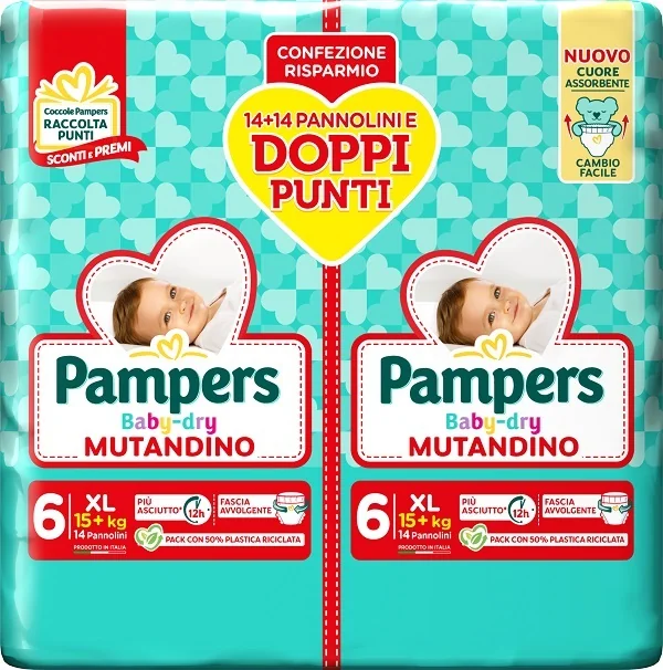 PAMPERS BABY DRY DUO D XL NF 28