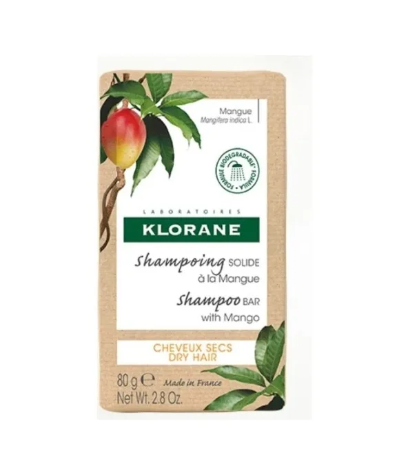 KLORANE SHAMPOO SOLIDO AL MANGO - CAPELLI SECCHI 80 G