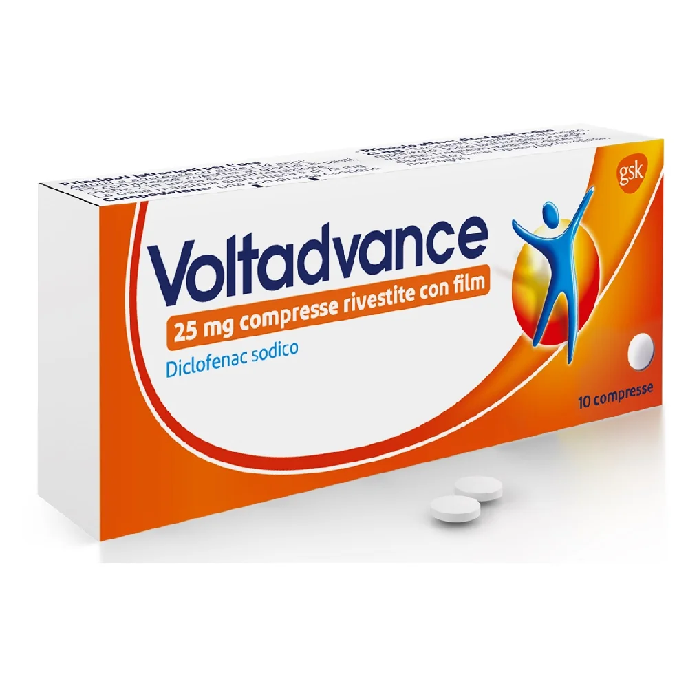 VOLTADVANCE 25 MG DICLOFENAC 10 COMPRESSE RIVESTITE