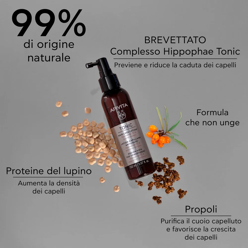 Apivita Hair Loss Lotion Hippophae Tc/Lupine Protein 150 Ml Anti Caduta