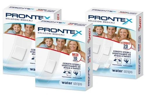 SAFETY PRONTEX WATER STRIPS CEROTTI IMPERMEABILI 20 PEZZI