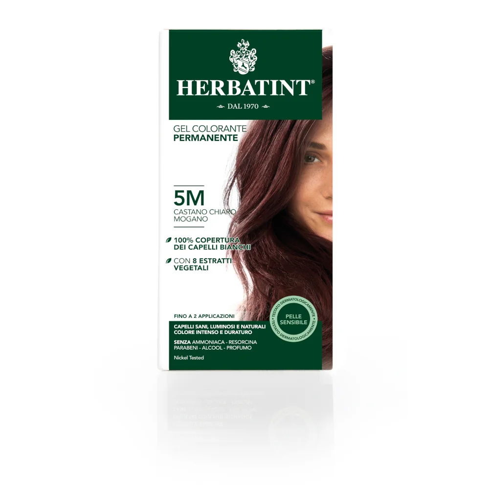 Herbatint Gel Permanente 5M Castano Chiaro Mogano 150 ml Tintura Capelli