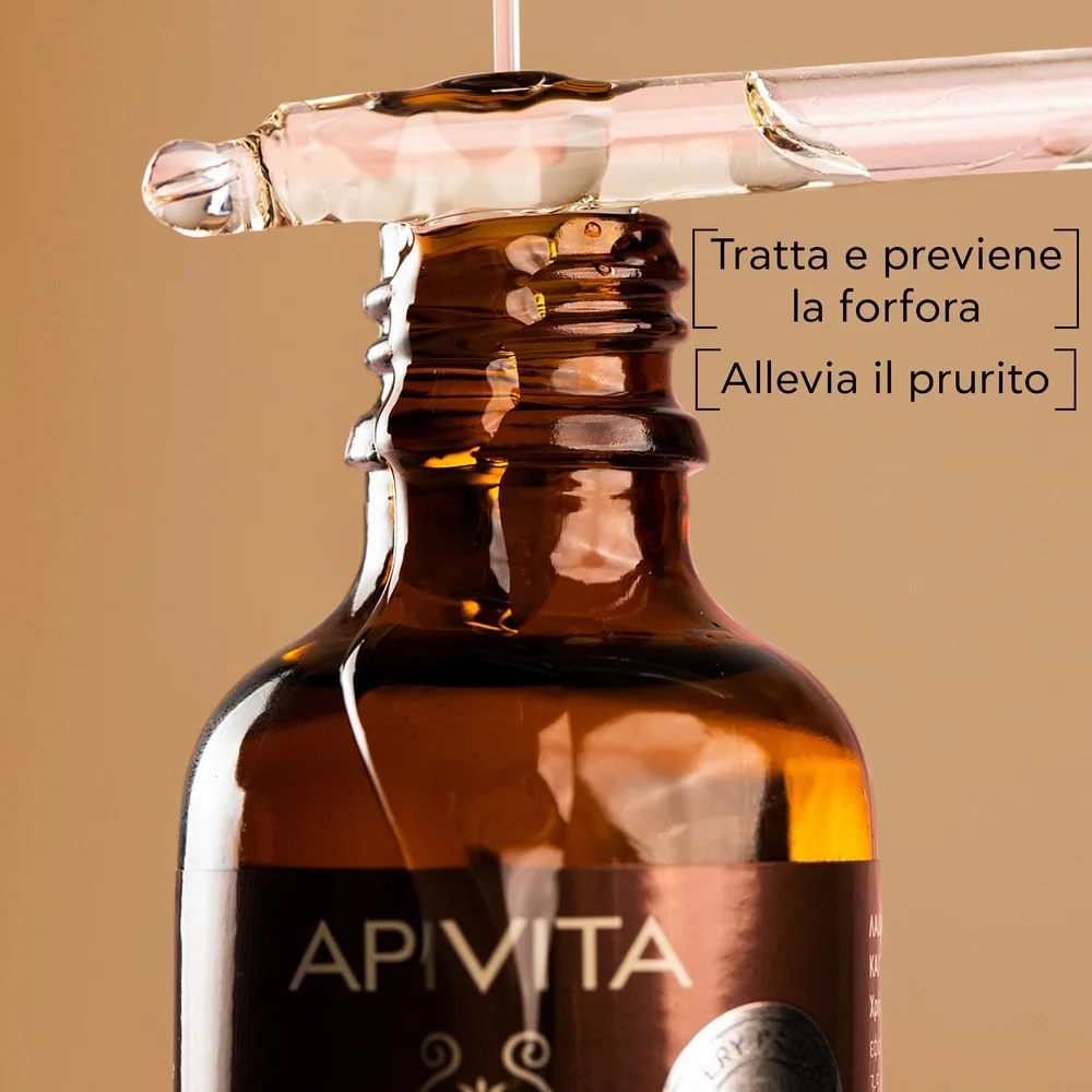 Apivita Oil Pre-Shampoo Dandruff Relief 4 Olio Essenziale 50 Ml/19 Sollievo Forfora