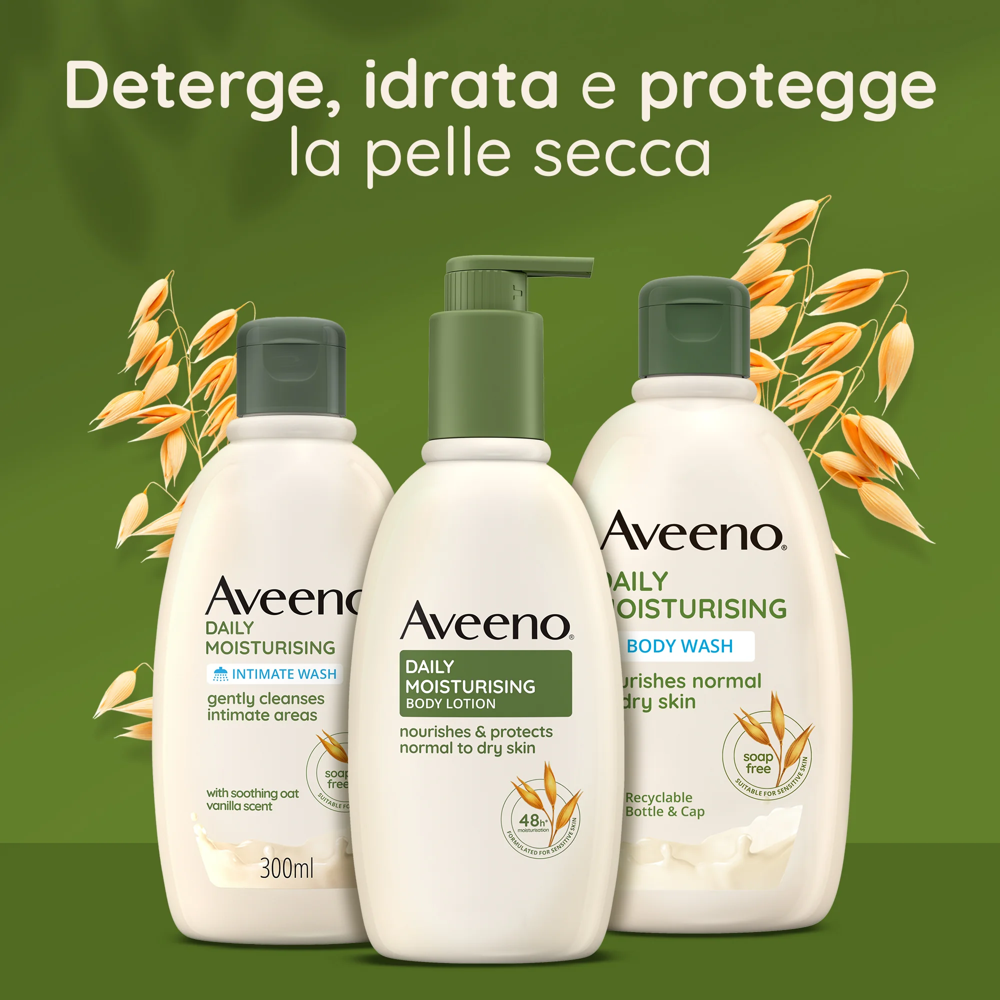 Aveeno Daily Moisturising 200 Ml Crema Corpo Idratante Naturale Delicata