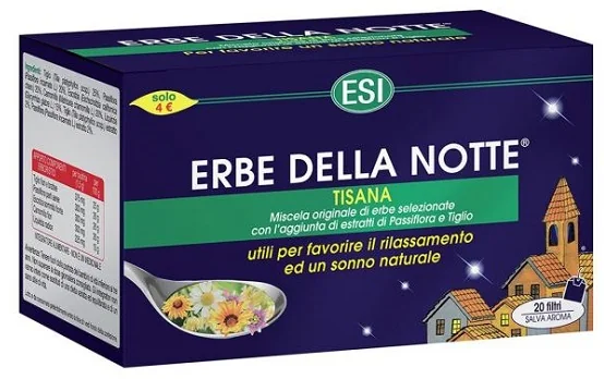 ESI ERBE DELLA NOTTE TISANA PER DORMIRE TRANQUILLI 20 FILTRI