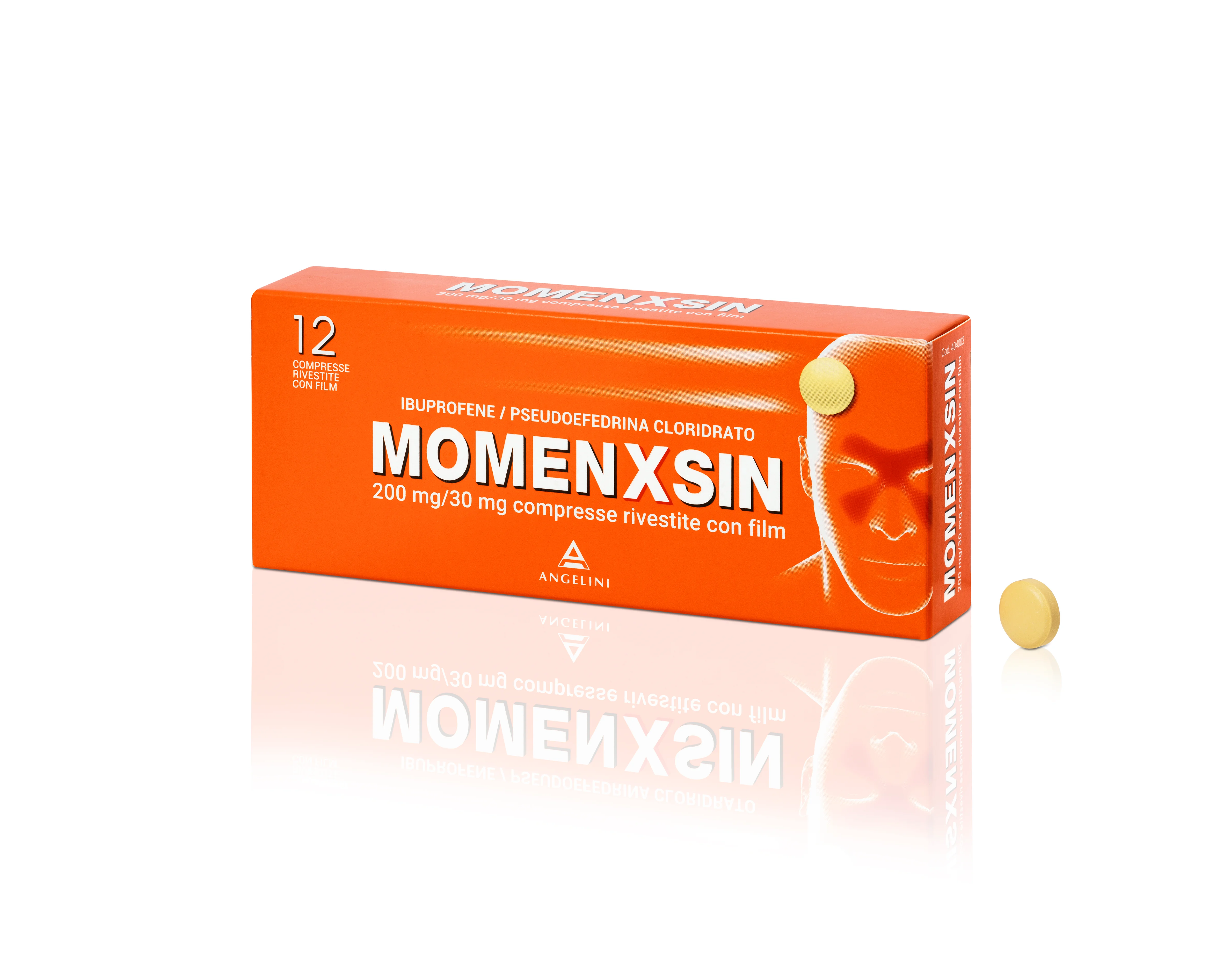 MOMENXSIN 200MG IBUPROFENE + 30MG 12 COMPRESSE