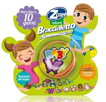 ZCARE NATURAL BRACCIALETTO BABY CONTRO LE ZANZARE