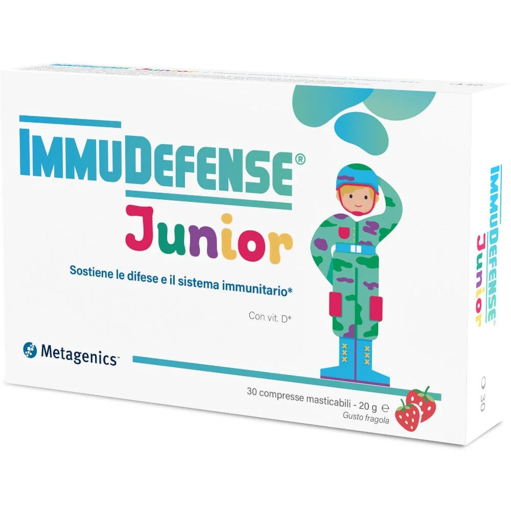 METAGENICS IMMUDEFENSE JUNIOR BAMBINI 30 COMPRESSE MASTICABILI