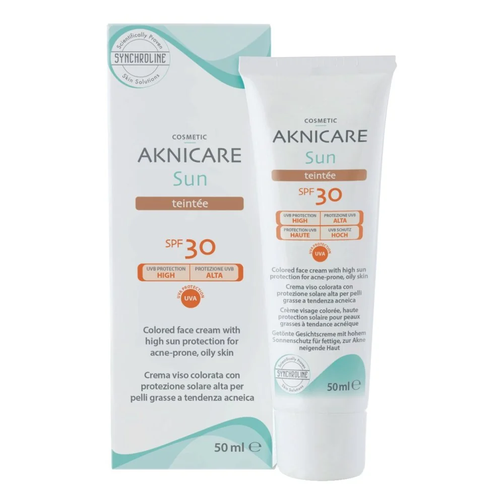 AKNICARE SUN SPF 30 CREMA SOLARE PELLE GRASSA 50 ML