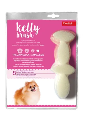 CANDIOLI KELLY BRUSH SPUGNETTA IGIENE ORALE CANI PICCOLA 16 PEZZI