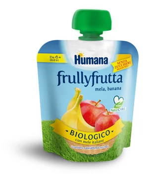 HUMANA FRULLYFRUTTA BIOLOGICO MELA BANANA 90 G