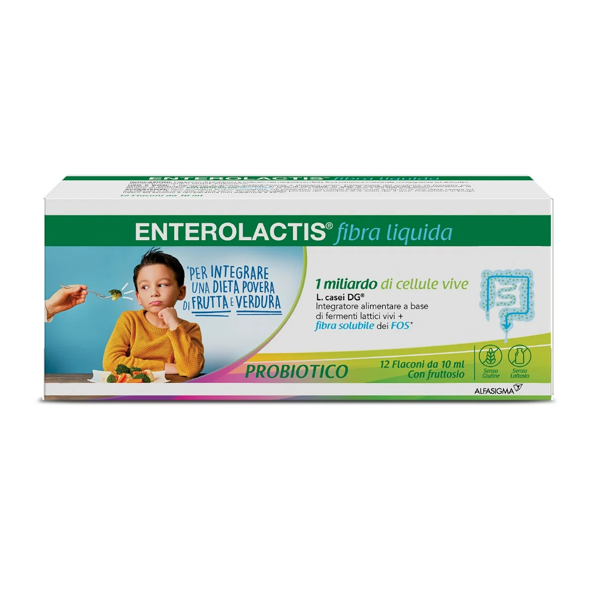 ENTEROLACTIS FIBRA LIQUIDA 12 FLACONCINI X 10 ML