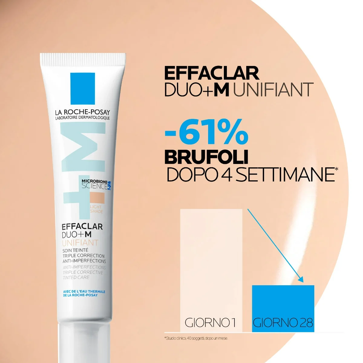 La Roche Posay Effaclar Duo +M Unifiant Light 40 Ml 