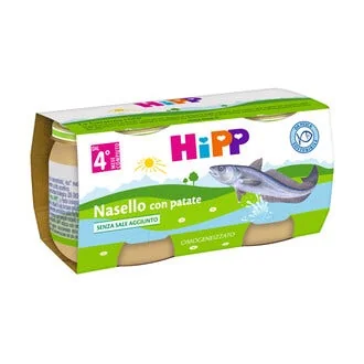 HIPP OMOGENEIZZATO NASELLO E PATATE 2X80G