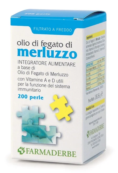 OLIO DI FEGATO MERLUZZO 200 PERLE