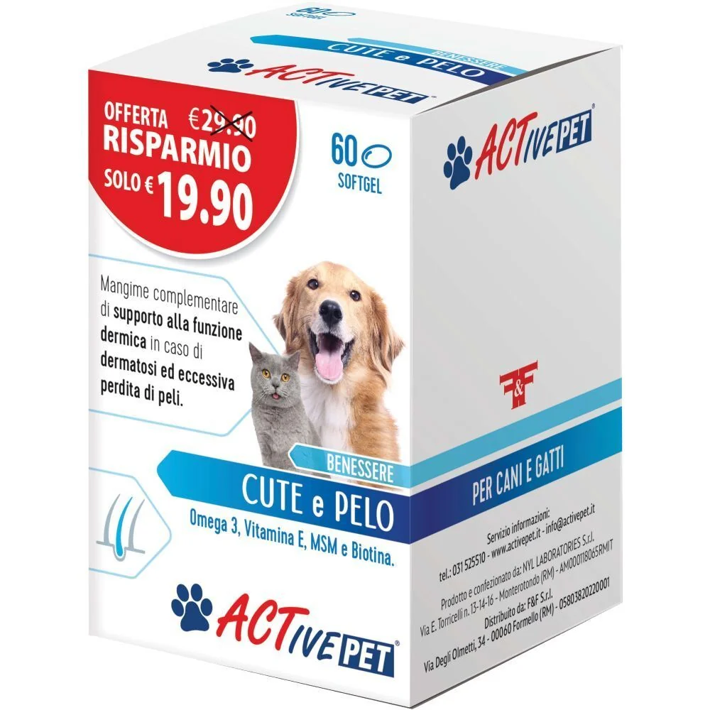 ACTIVE PET CUTE E PELO 60PRL